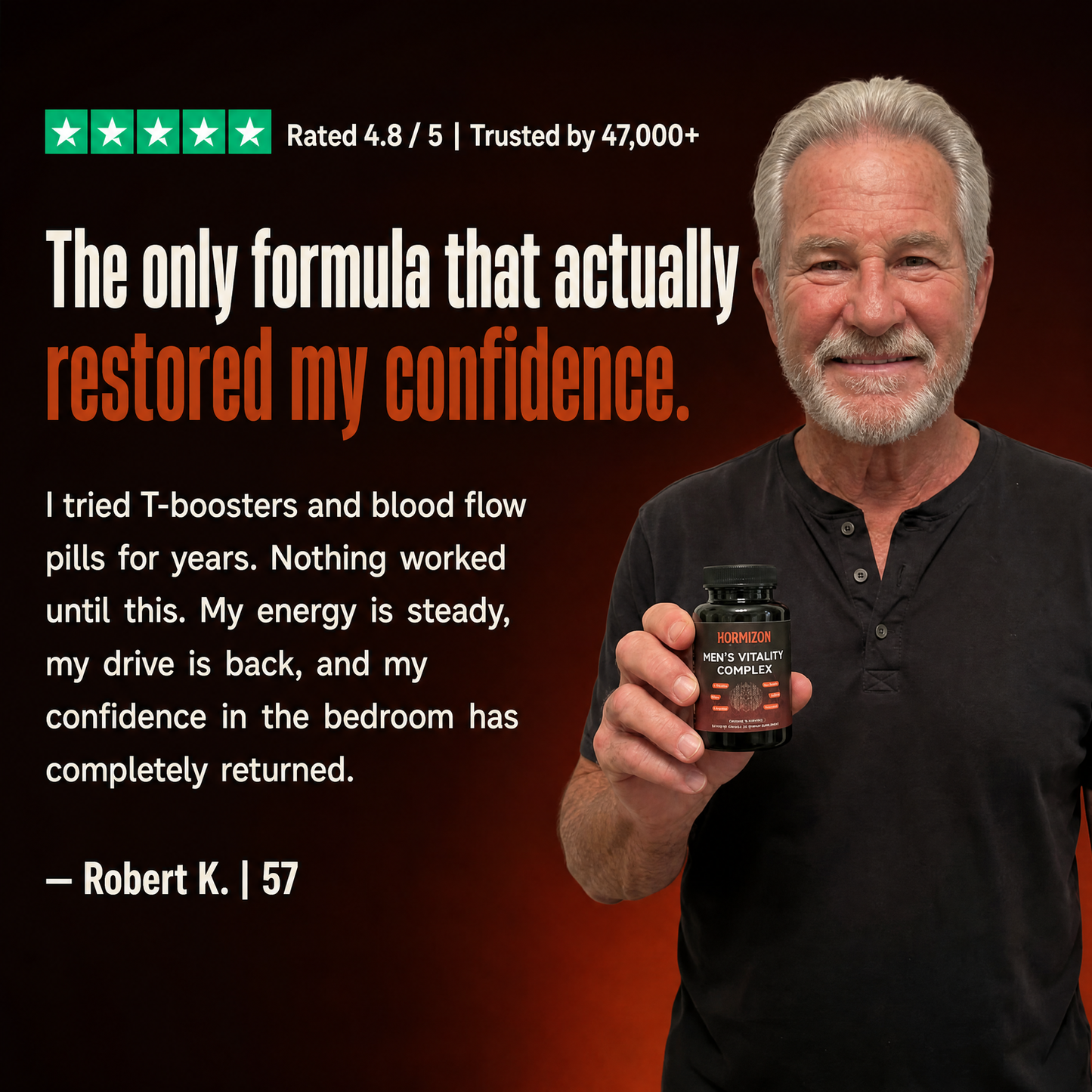 Hormizon® Men's Vitality Complex — Cellular Energy Support for Performance, Firmness & Drive
