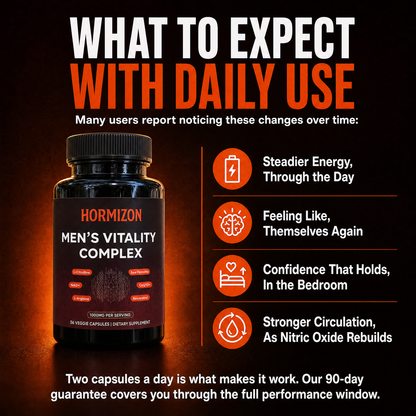 Hormizon® Men's Vitality Complex — Cellular Energy Support for Performance, Firmness & Drive